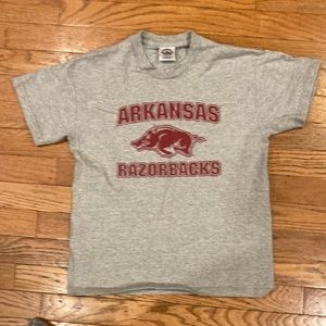 Arkansas Razorbacks Delta Pro Weight Short sleeve gray T-Shirt used